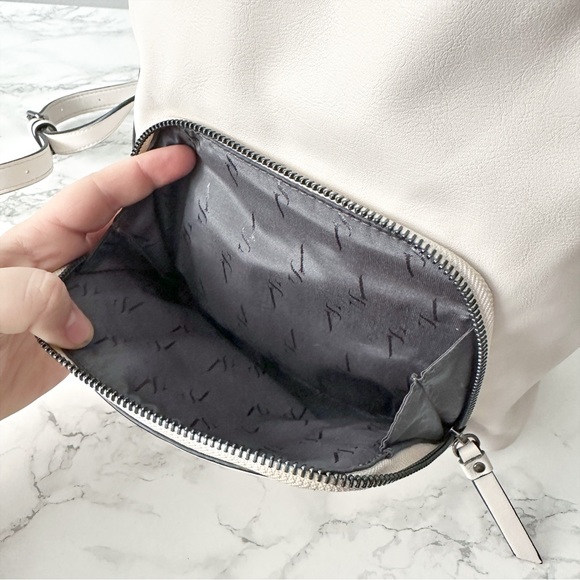 Simply Vera by Vera Wang White Faint Gray Faux Leather Mini Backpack - Picture 7 of 11